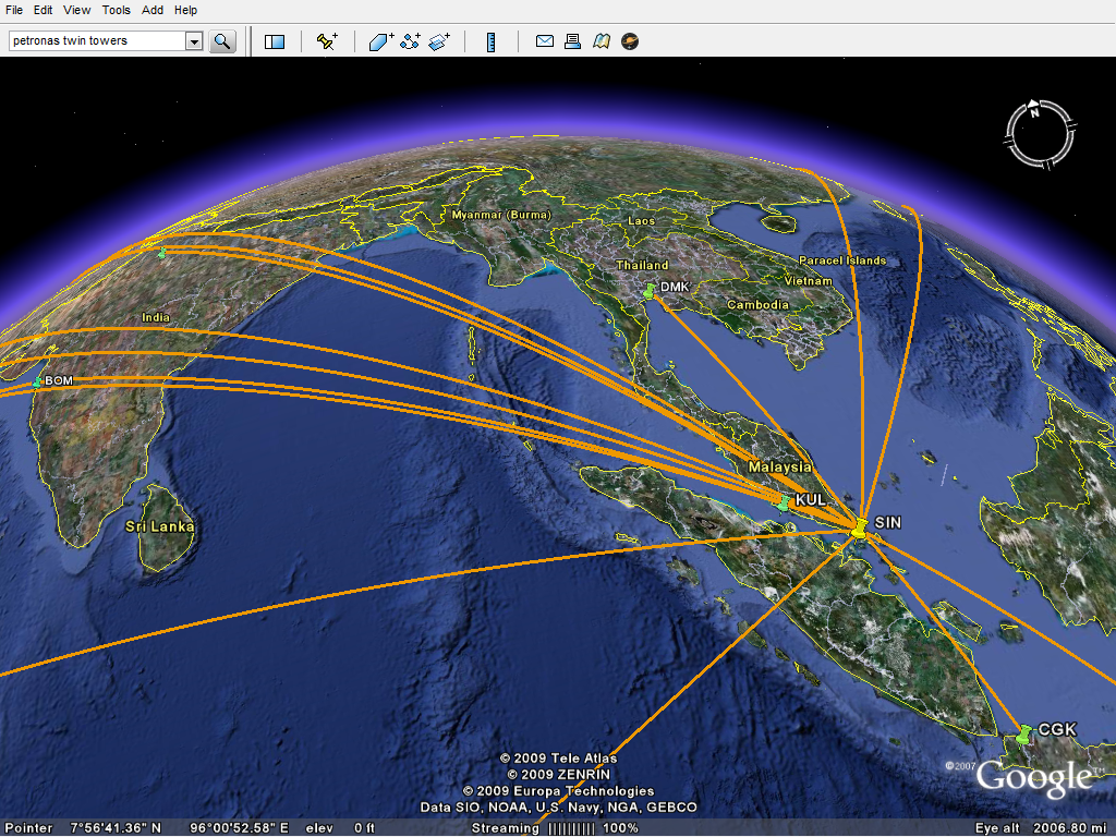 Commercial Airline Flight Paths Map Give Your Flights A Spin In 3D On Google Earth | Openflights